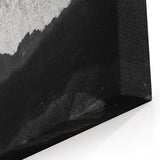 Black and White Seascape Wall Art - Ocean Wave Abstract Coastal Canvas