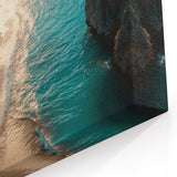Golden Hour Seascape Wall Art - Ocean Beach Scene with Coastal Elegance