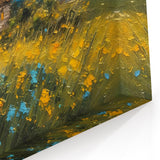 Sunset Coastal Cottage Wall Art - Vibrant Framed Canvas Print