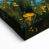 Sunset Coastal Cottage Wall Art - Vibrant Framed Canvas Print