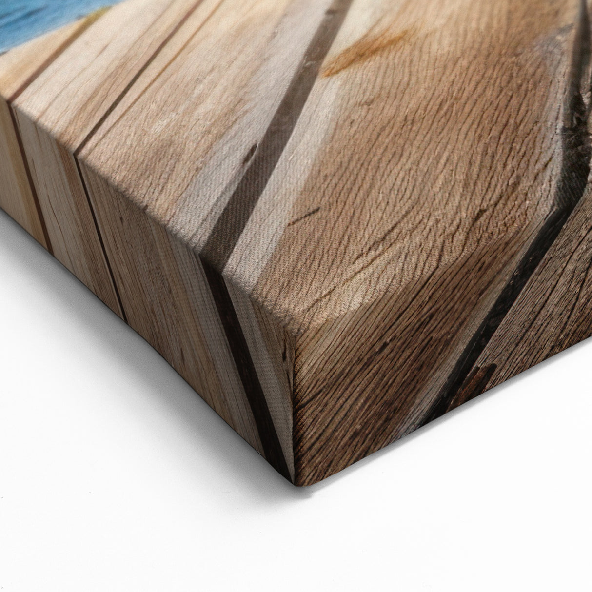 Tranquil Ocean View Wall Art - Serene Coastal Canvas with Wooden Pier