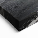 Monochrome Coastal Seascape Wall Art - Black and White Ocean Print