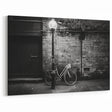 Industrial Black & White Bicycle Wall Art - Urban Cycling Print