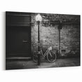 Industrial Black & White Bicycle Wall Art - Urban Cycling Print