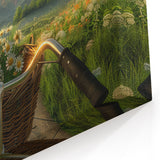 Sunrise Mountain Bicycle Wall Art - Cycling in Nature Canvas Print