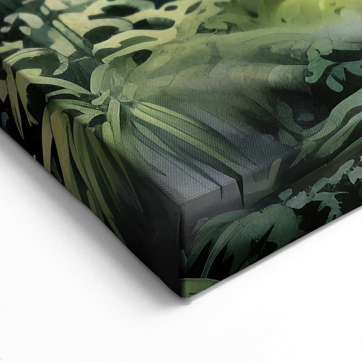 Misty Rainforest Waterfall - Serene Tropical Jungle Landscape Art