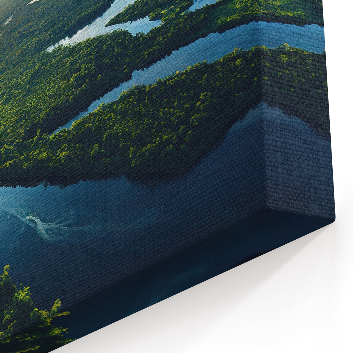 Sunrise Over Rainforest River - Majestic Tropical Landscape Art