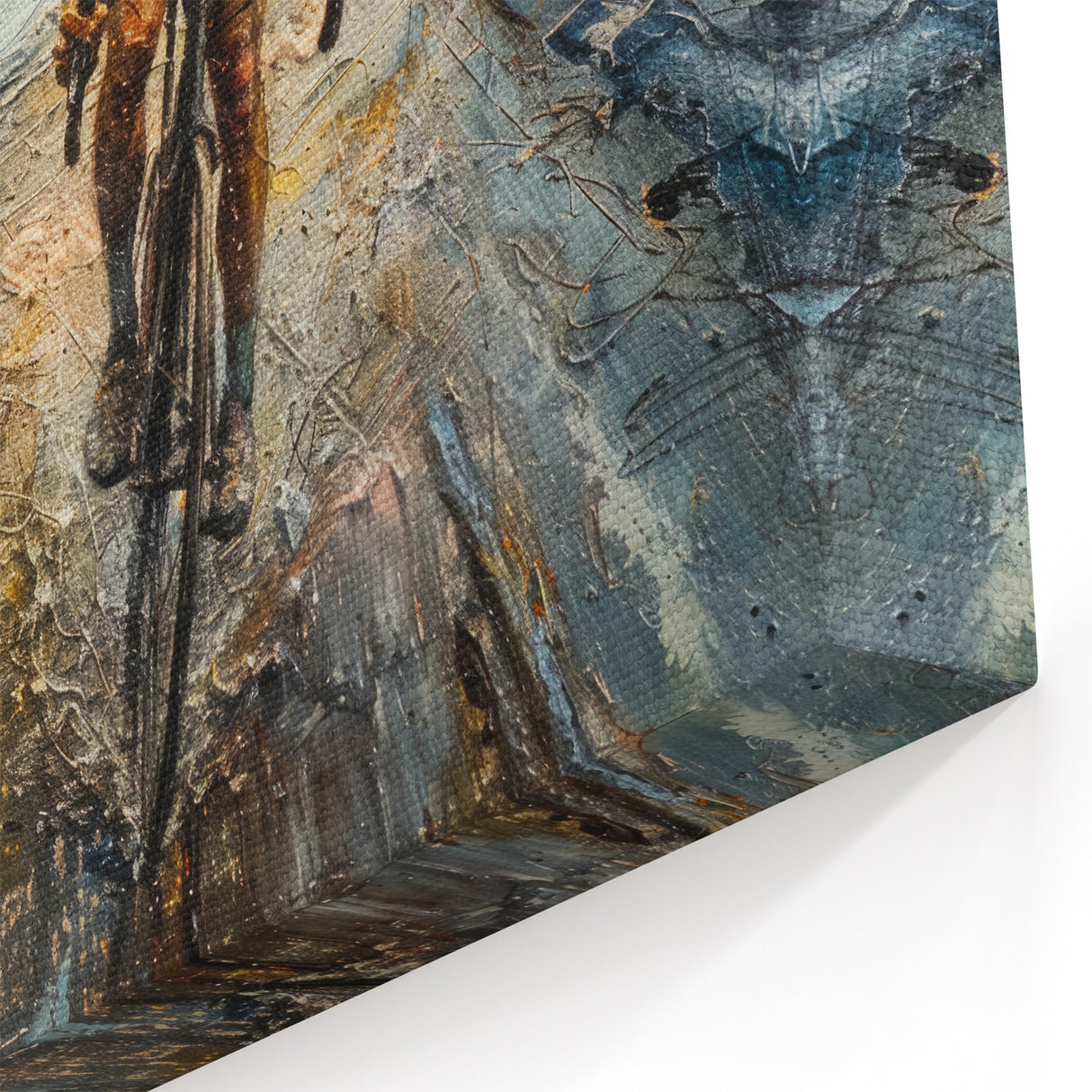 Dynamic Cyclist Wall Art - Abstract Athletic Cycling-Themed Print