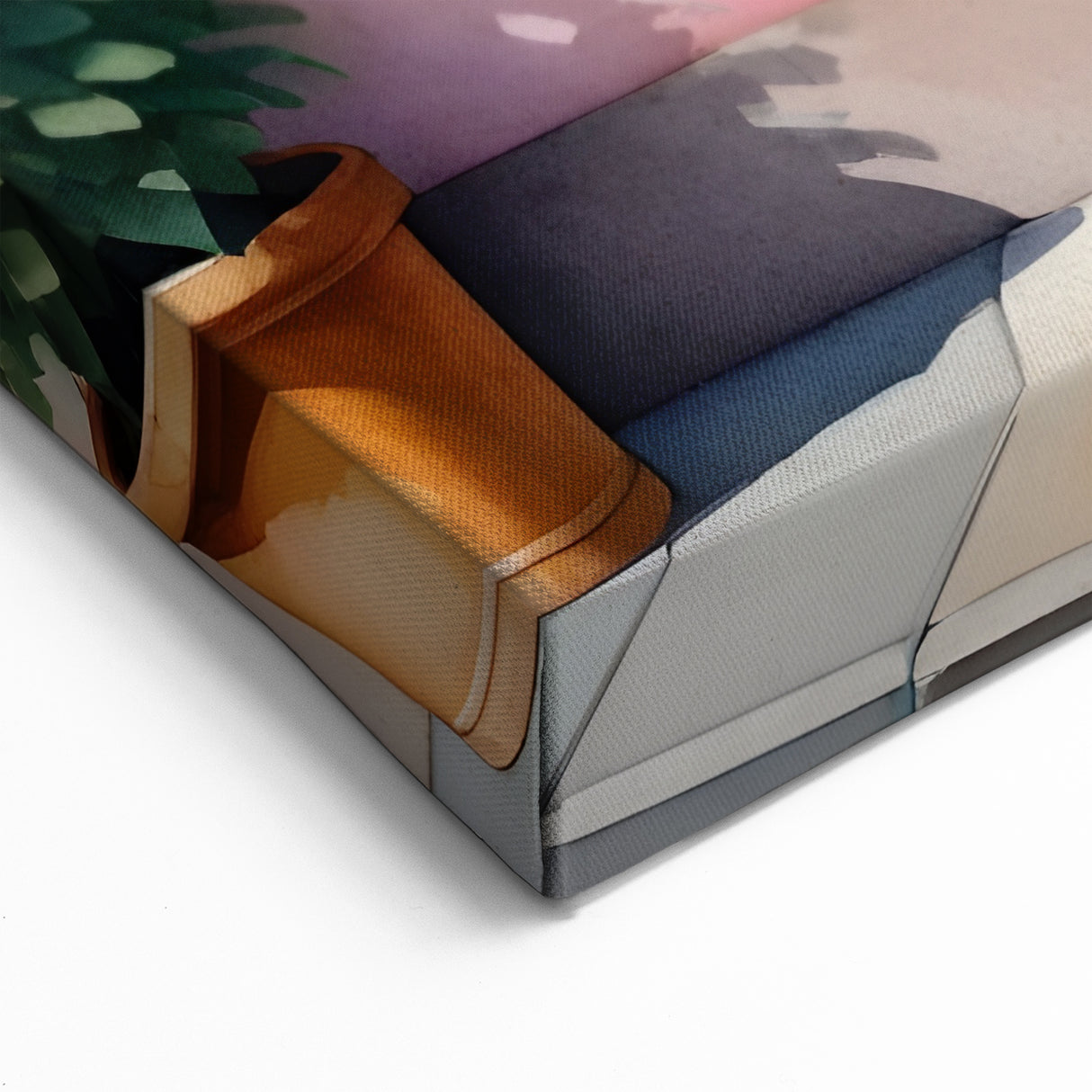 Charming Pink Bicycle Wall Art - Floral Window Display Print