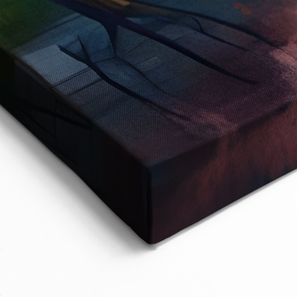 Lakeside Retreat Wall Art - Cherry Blossom Canvas Print for Zen Decor