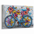 Vibrant Graffiti Bicycle Wall Art - Colorful Urban Cycling Print