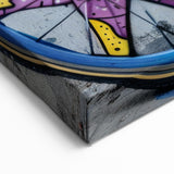 Vibrant Graffiti Bicycle Wall Art - Colorful Urban Cycling Print