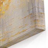 Autumn Bicycle Wall Art - Textured Yellow Leaves Cycling Print