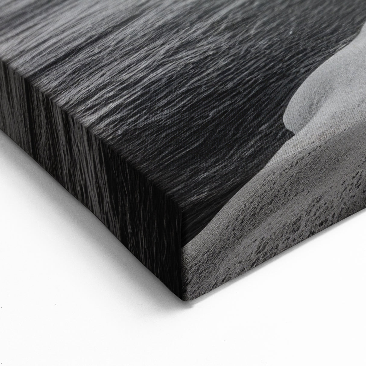 Serene Sunrise Seascape Art - Black and White Coastal Canvas Print