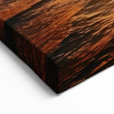 Golden Horizon Seascape Art - Vibrant Sunset Ocean Canvas Print