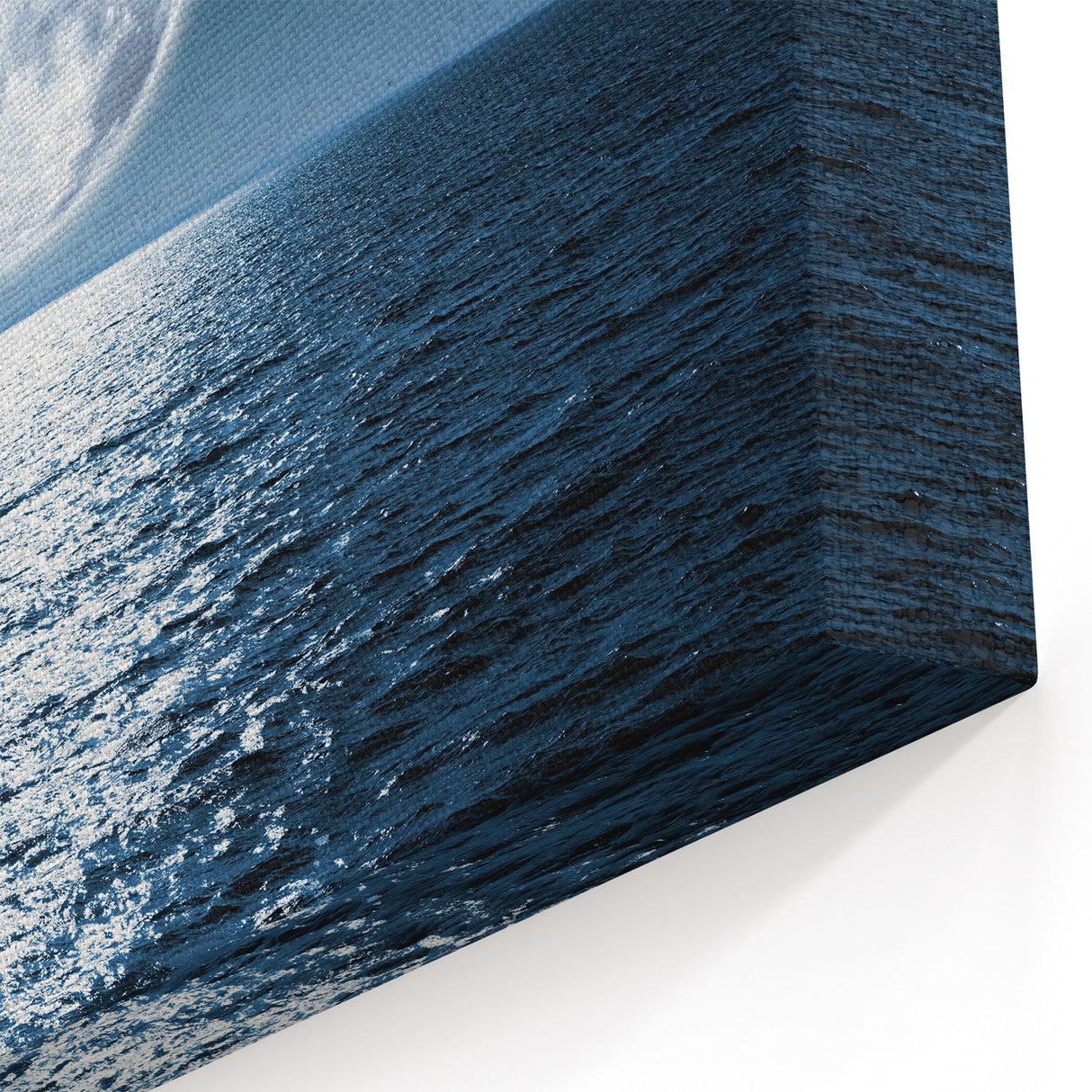 Full Moon Over Ocean Seascape Art - Tranquil Night Canvas Print