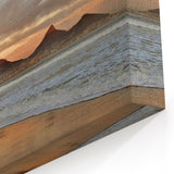 Mountain Sunset Coastal Art - Majestic Seascape Canvas Print