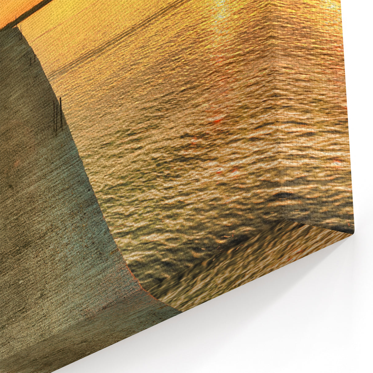 Sunset Seascape Wall Art - Vibrant Ocean View Canvas for Coastal Decor