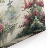 Zen Garden Wall Art - Mystical Asian Landscape Canvas Print for Decor