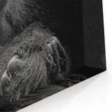 Majestic Gorilla Portrait - Black and White Primate Canvas Art