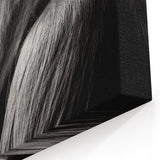 Gorilla Profile Art - Black and White Primate Canvas Wall Decor