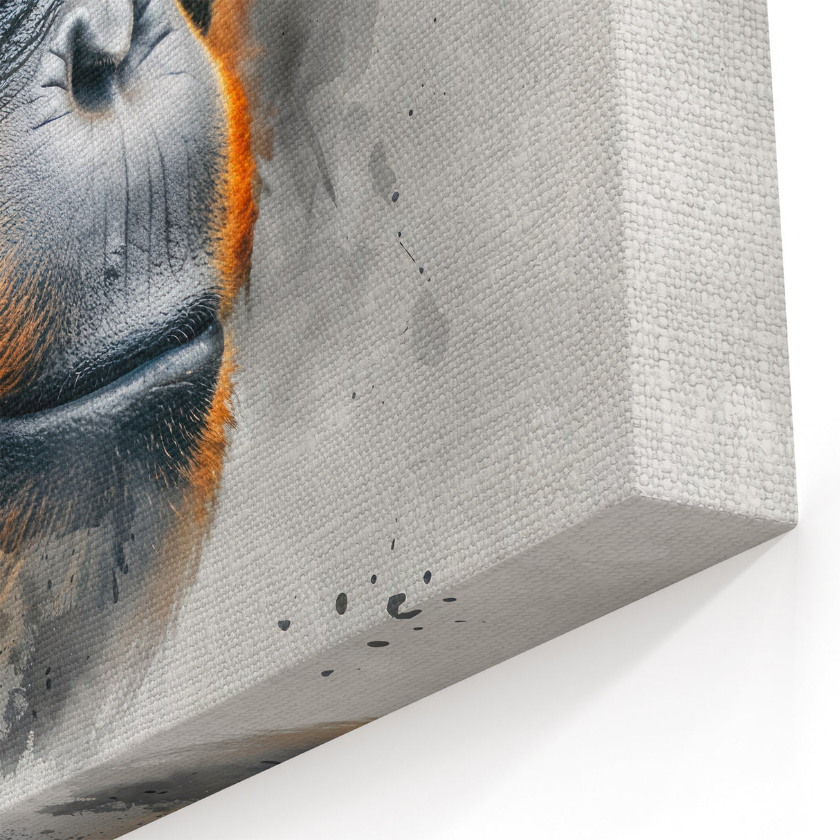 Vivid Orangutan Canvas Print - Primate and Ape Decor for Your Home