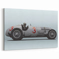 Vintage Race Car Wall Art - Classic Formula 1 Racer Canvas Print