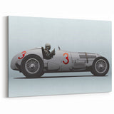 Vintage Race Car Wall Art - Classic Formula 1 Racer Canvas Print