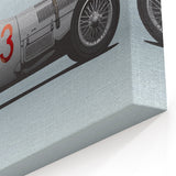 Vintage Race Car Wall Art - Classic Formula 1 Racer Canvas Print