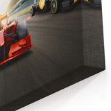 High-Speed Race Cars Art - Formula 1 Trio Canvas Print