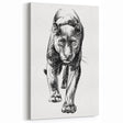 Majestic Panther Wall Art - Striking Black Panther Canvas Print