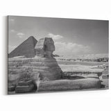 Sphinx and Pyramid Wall Art - Egyptian Decor - Historical Pyramids Canvas Art