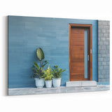 Modern Minimalist Door Wall Art - Sleek Architectural Canvas Print