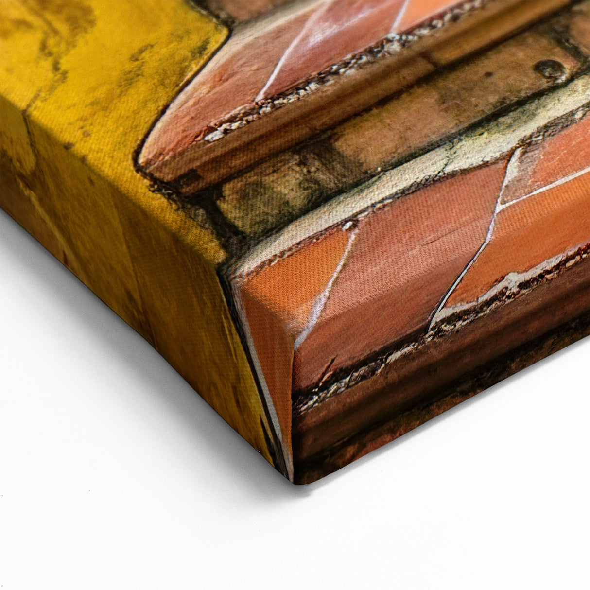 Rustic Mediterranean Door Wall Art - Vibrant Architectural Print