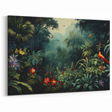 Lush Rainforest Wall Art - Tropical Jungle Canvas Print for Nature Lovers