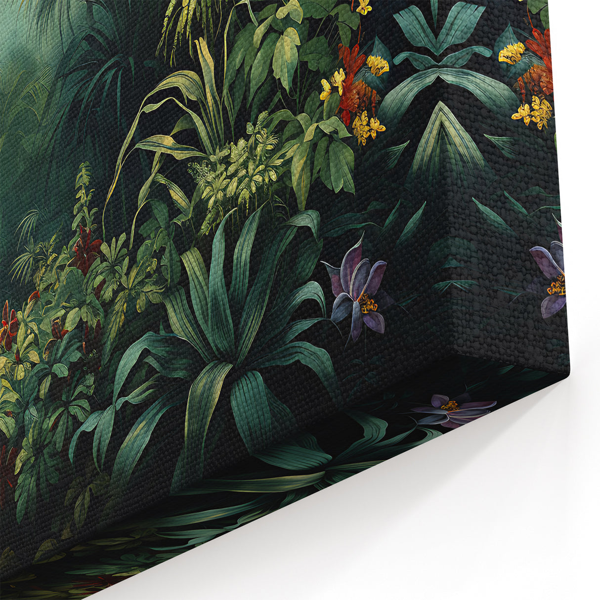 Lush Rainforest Wall Art - Tropical Jungle Canvas Print for Nature Lovers