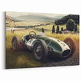 Vintage Race Car Wall Art - Classic Sports Car Canvas Print