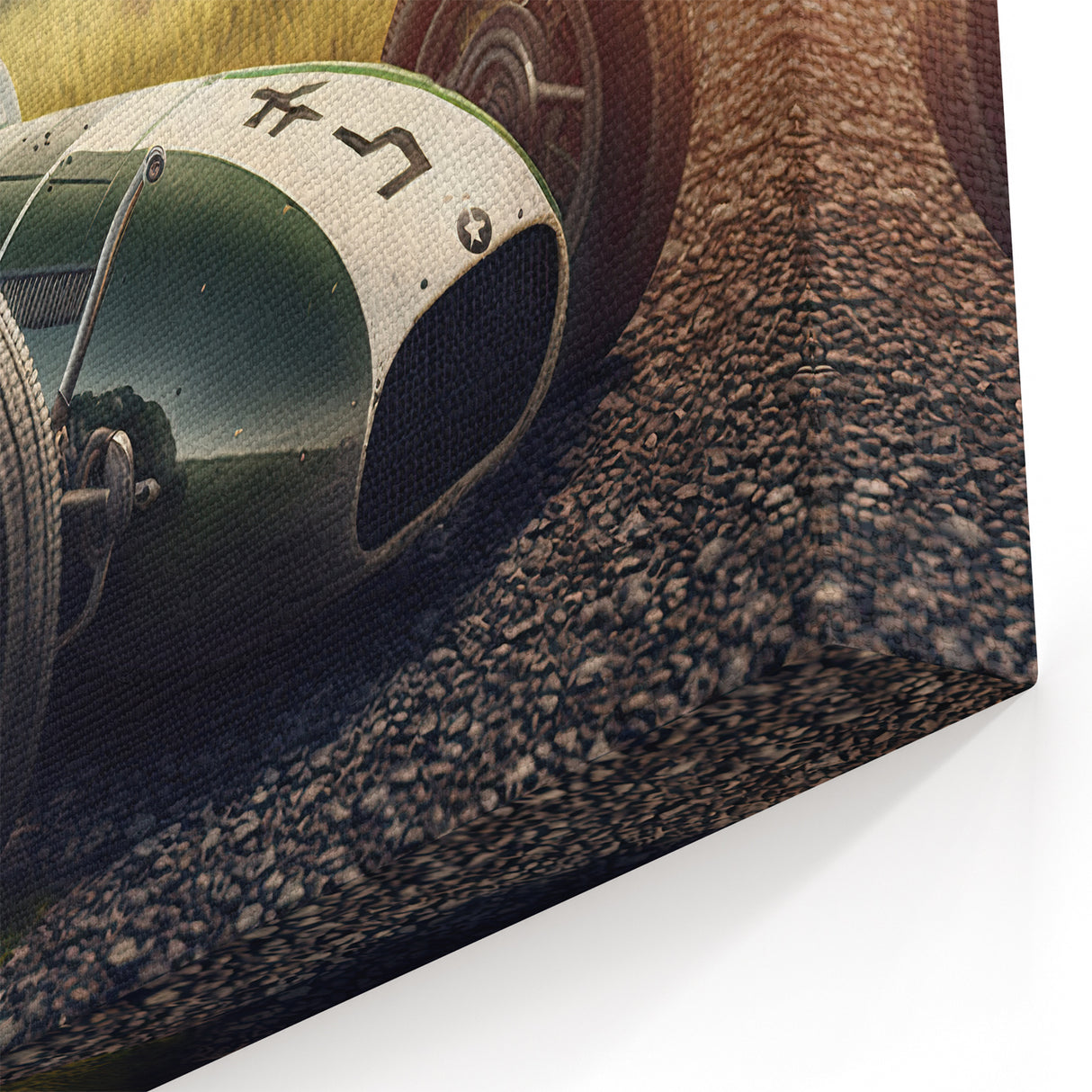 Vintage Race Car Wall Art - Classic Sports Car Canvas Print