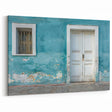 Vintage White Door Wall Art - Serene Architectural Canvas Print