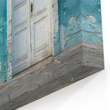 Vintage White Door Wall Art - Serene Architectural Canvas Print