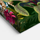 Vibrant Rainforest Wall Art - Tropical Jungle Animals Canvas Print