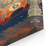 Classic Racing Car Wall Art - Vintage Speedway Canvas Print