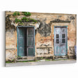 Vintage Urban Decay Door Wall Art - Rustic Architectural Canvas Print
