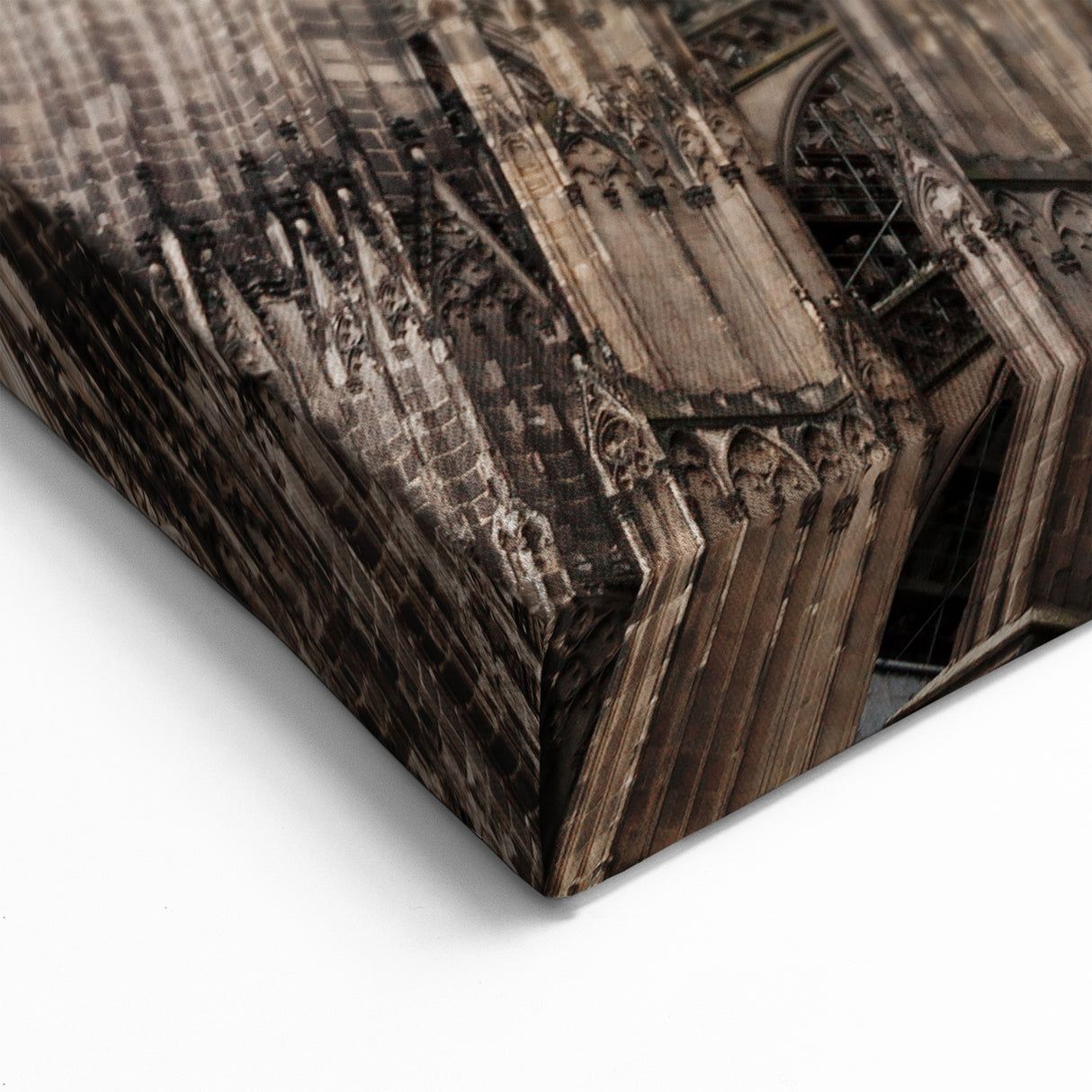 Detailed Gothic Cathedral Wall Art - Historic Landmark Architecture Print