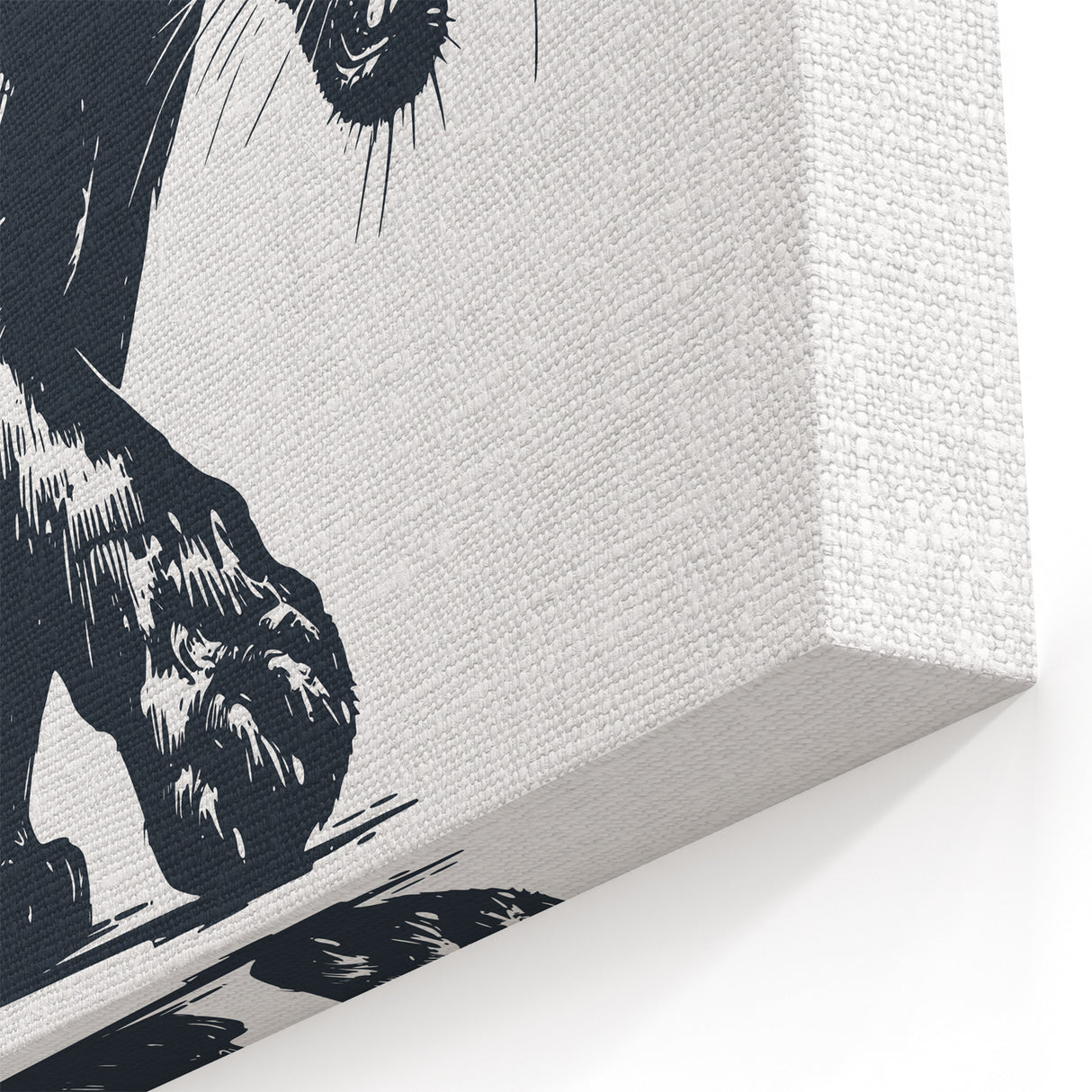 Fierce Panther Canvas Art - Striking Big Cat Wall Decor