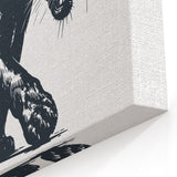 Fierce Panther Canvas Art - Striking Big Cat Wall Decor