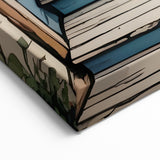 Rustic Front Porch Door Art - Cozy Architectural Canvas Print