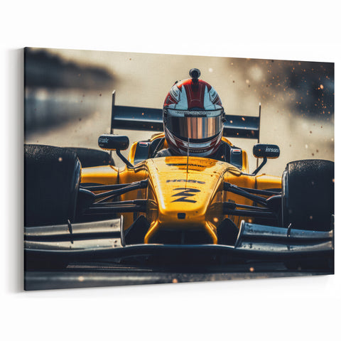 Formula 1 Racer Wall Art - Dynamic Racing Car Canvas Print