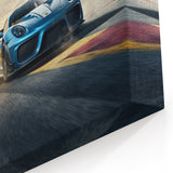Sports Car Racing Wall Art - Dynamic Speedway Canvas Print