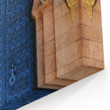 Intricate Blue Door Wall Art - Door Canvas Print & Framed Decor